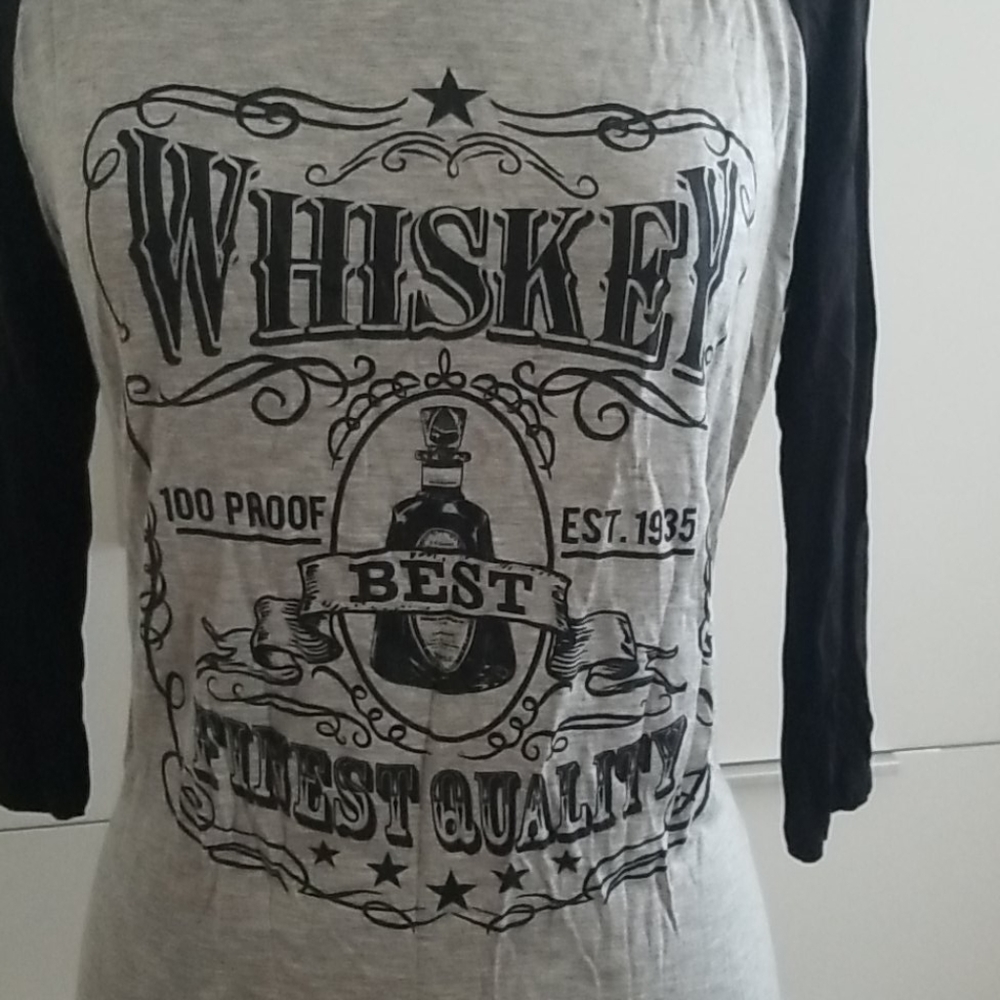 Whiskey Baseball Tee